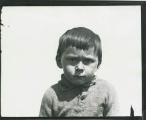Image of Eskimo [Inuk] boy [no, a settler's son]